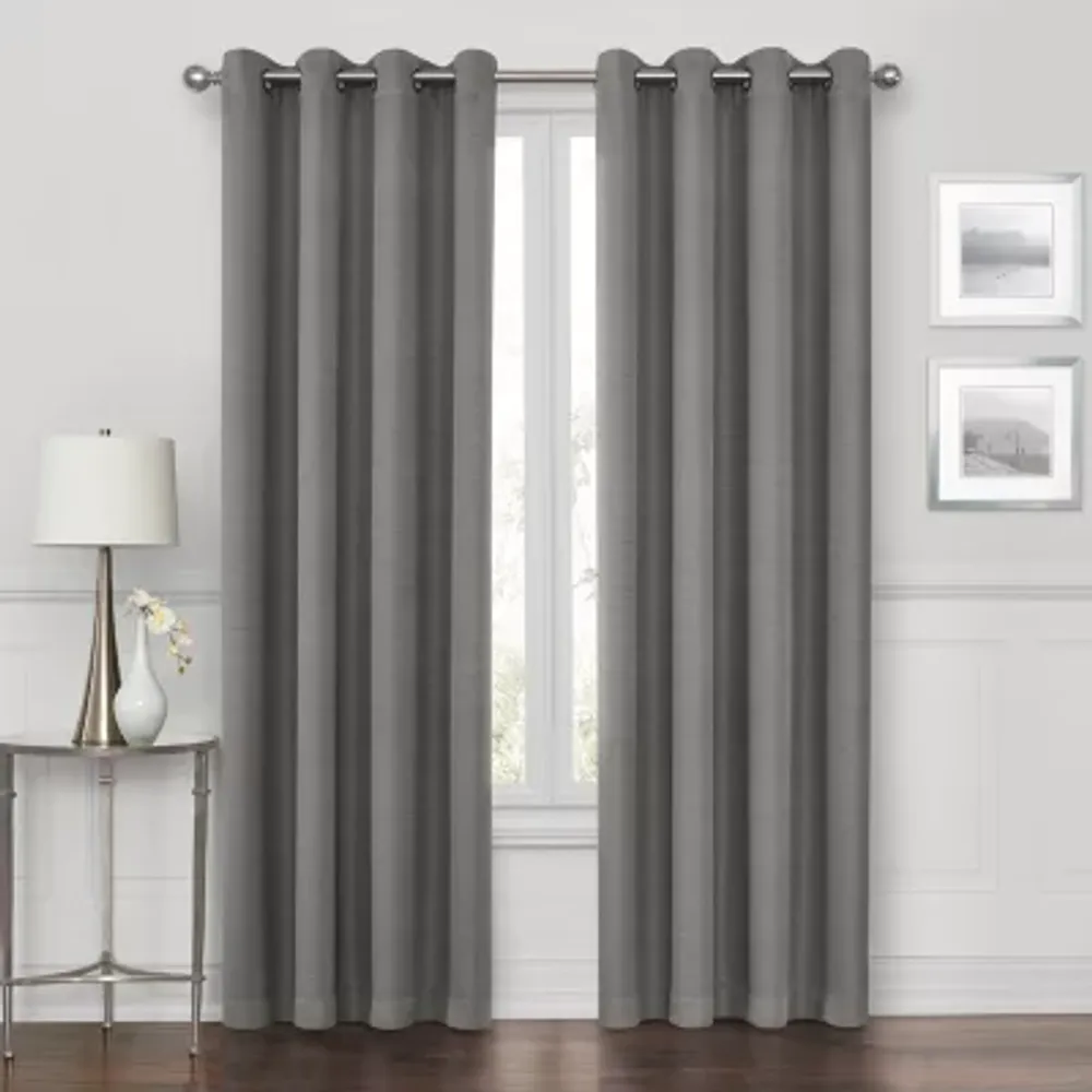 Max Blackout Prescott Grommet Top 100% Single Curtain Panel