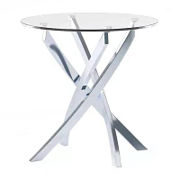 Newport Glass Top End Table