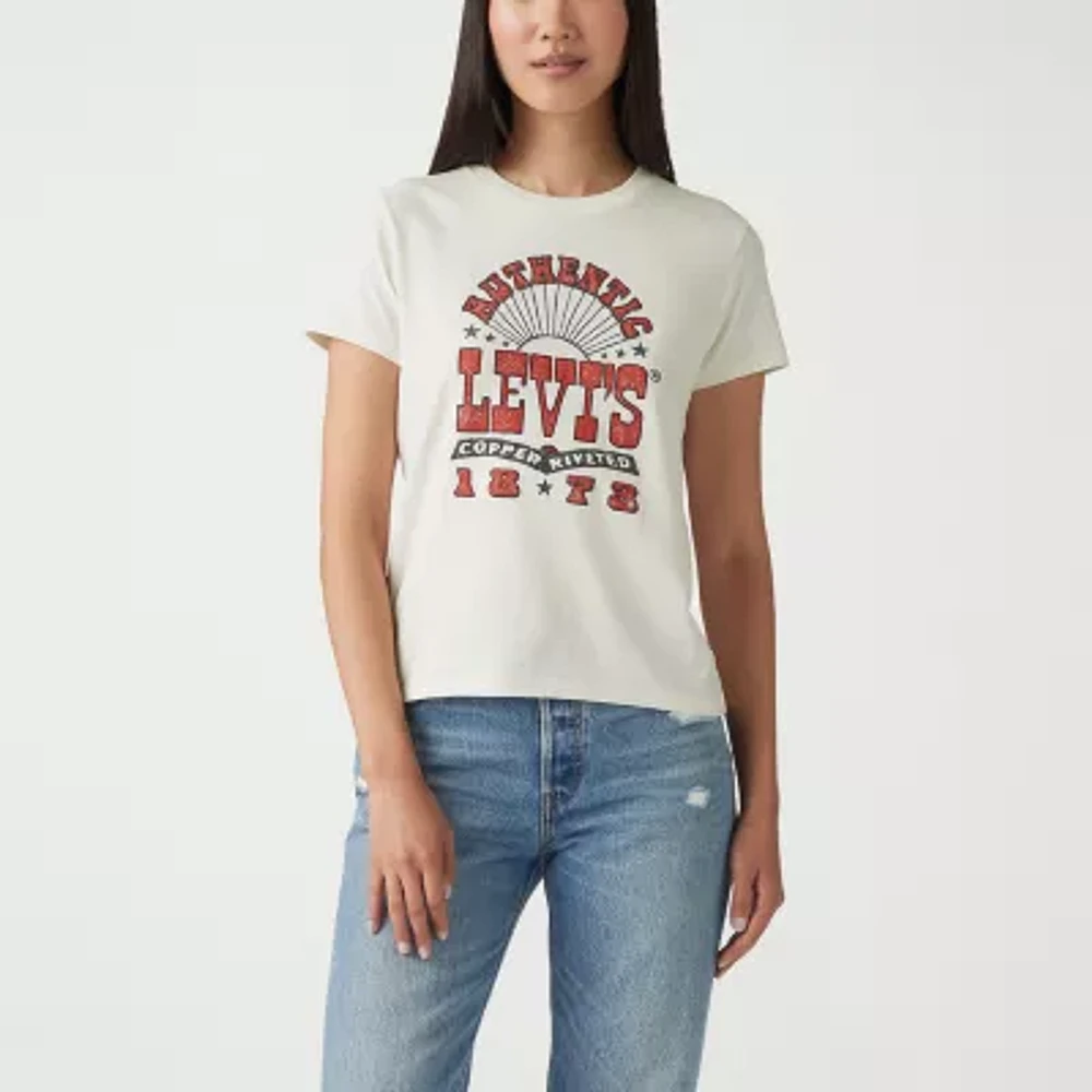 Levi's® Perfect Tee Womens Round Neck Short Sleeve T-Shirt