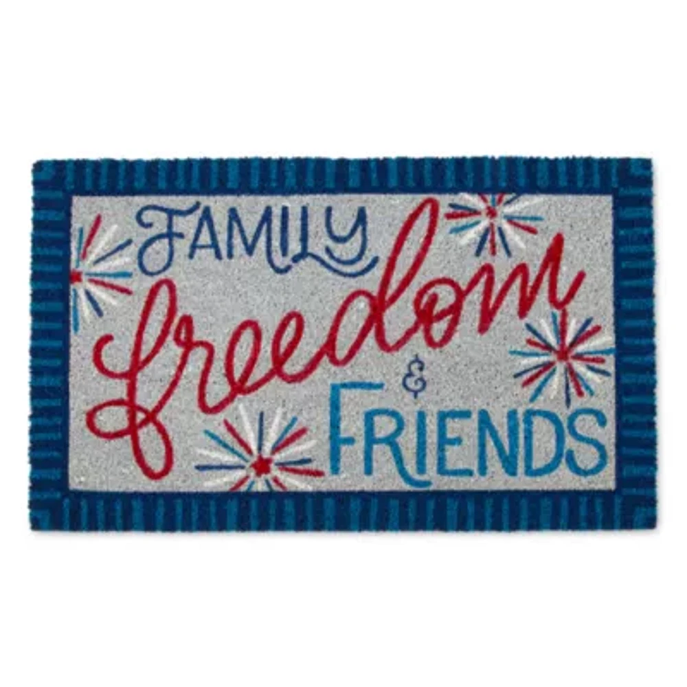 Mohawk Home Family Freedom Friends Coir Indoor Outdoor Rectangular Doormat