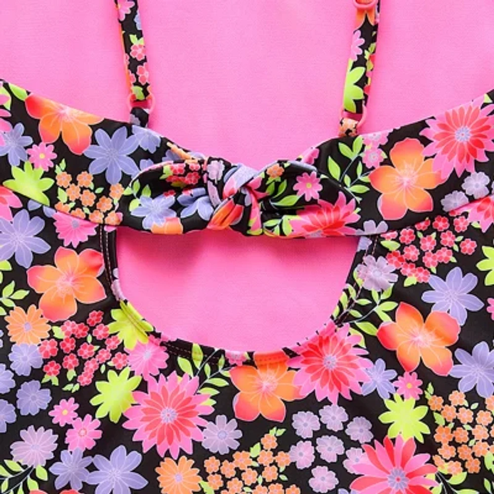 Thereabouts Little & Big Kid Girls Floral One Piece Swimsuit