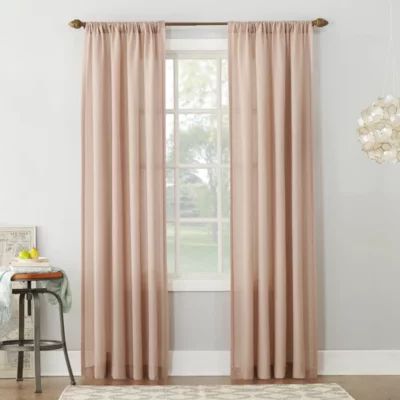 No 918 Amalfi Rod Pocket Sheer Single Curtain Panel