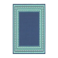 Covington Home Marquesas Border Indoor Outdoor Rectangular Area Rug