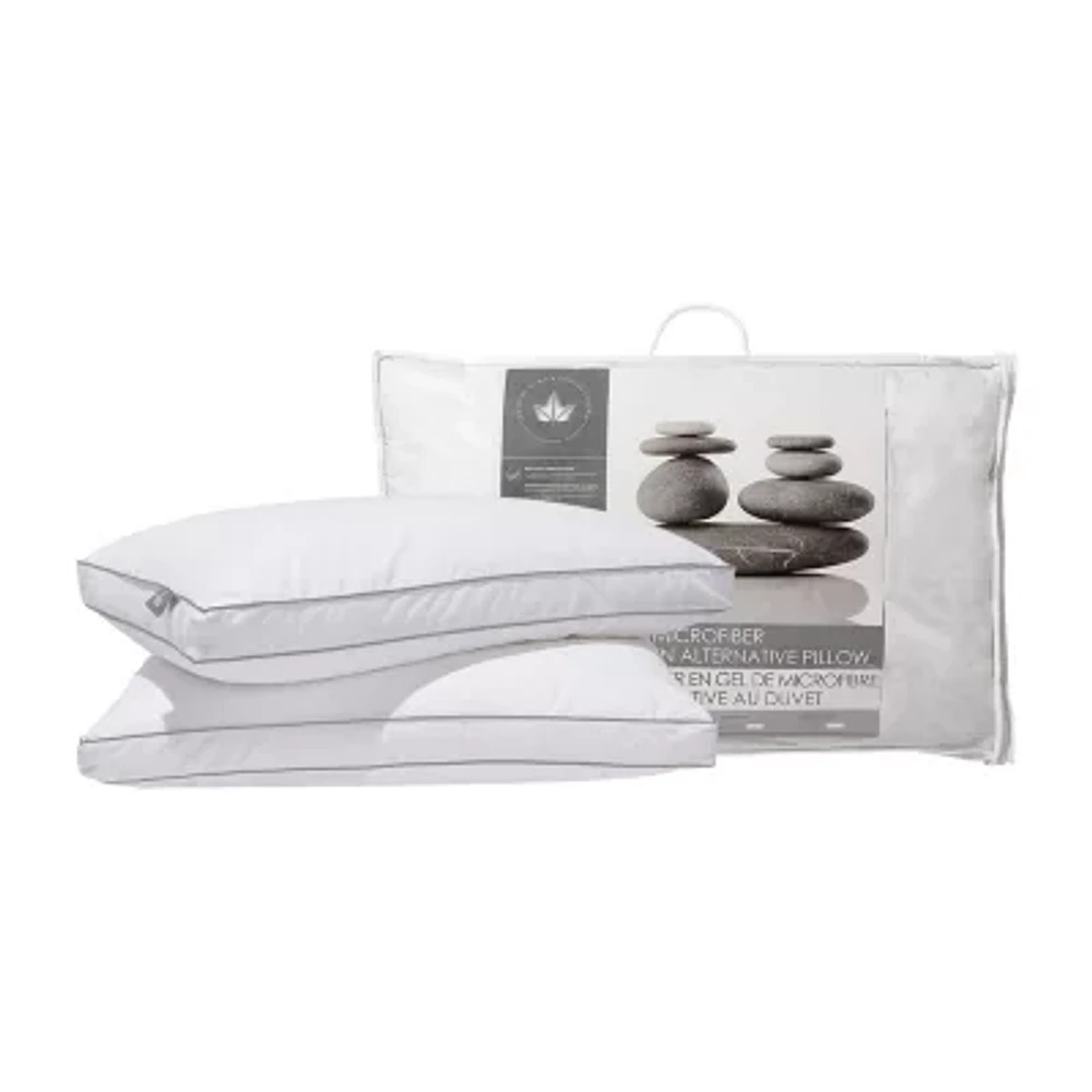 Canadian Down & Feather Company Alternative 2-Pack Medium Density Bed Pillow