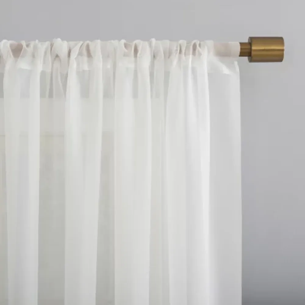 No 918 Mallory Rod Pocket Sheer Single Curtain Panel