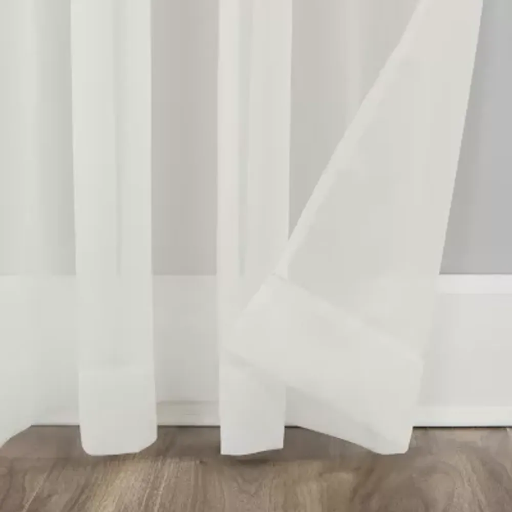 No 918 Mallory Rod Pocket Sheer Single Curtain Panel