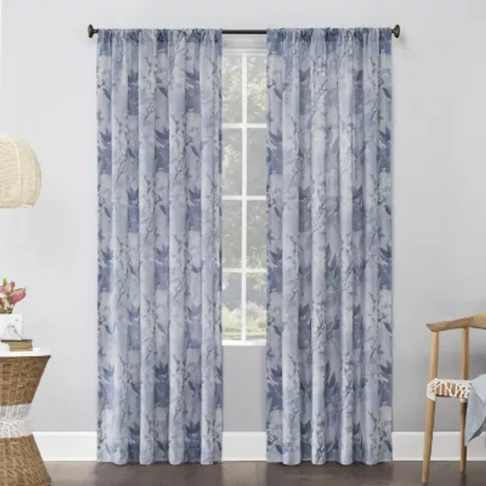 No 918 Hilary Rod Pocket Sheer Single Curtain Panel