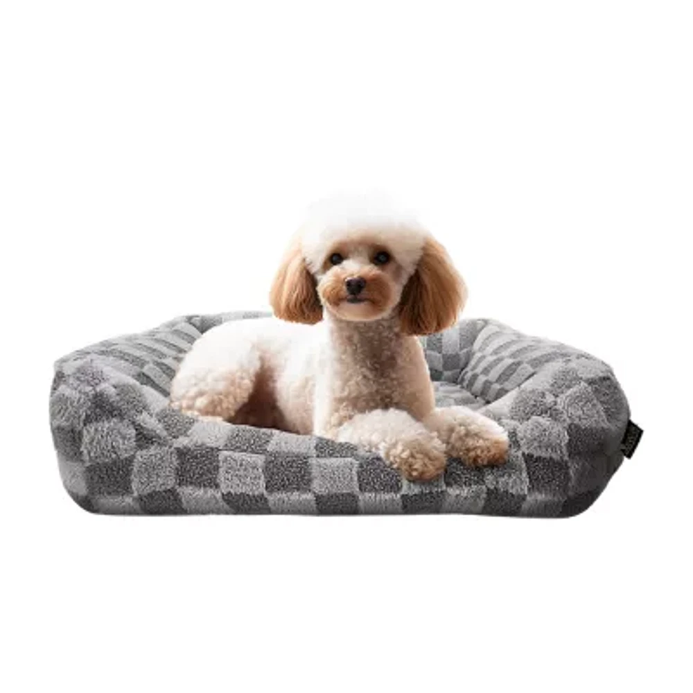Precious Tails 30" Gray Cuddler Pet Bed