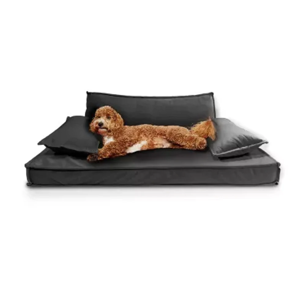 Precious Tails 30" Gray Orthopedic Pet Bed
