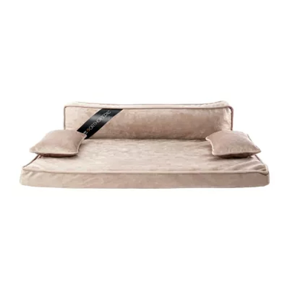 Precious Tails 38" Taupe Orthopedic Pet Bed