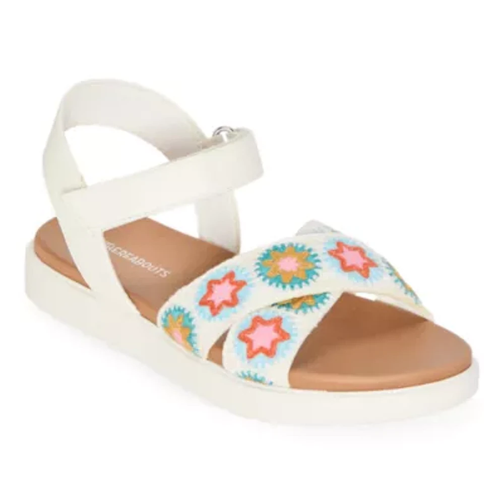 Thereabouts Little & Big Kid Girls June Strap Sandals
