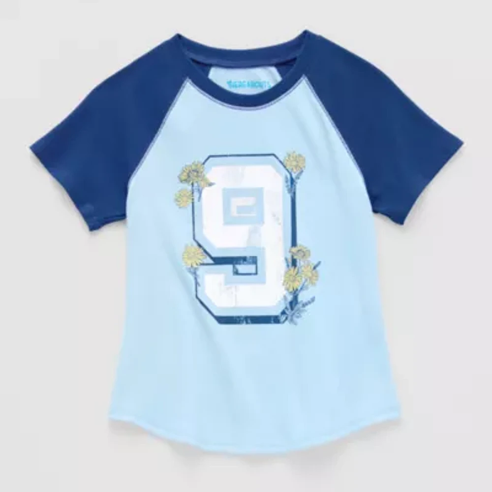 Thereabouts Little & Big Kid Girls Round Neck Short Sleeve T-Shirt