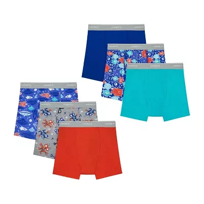 Hanes Potty Trainer Toddler Boys 6 Pack Boxer Briefs Tublbb