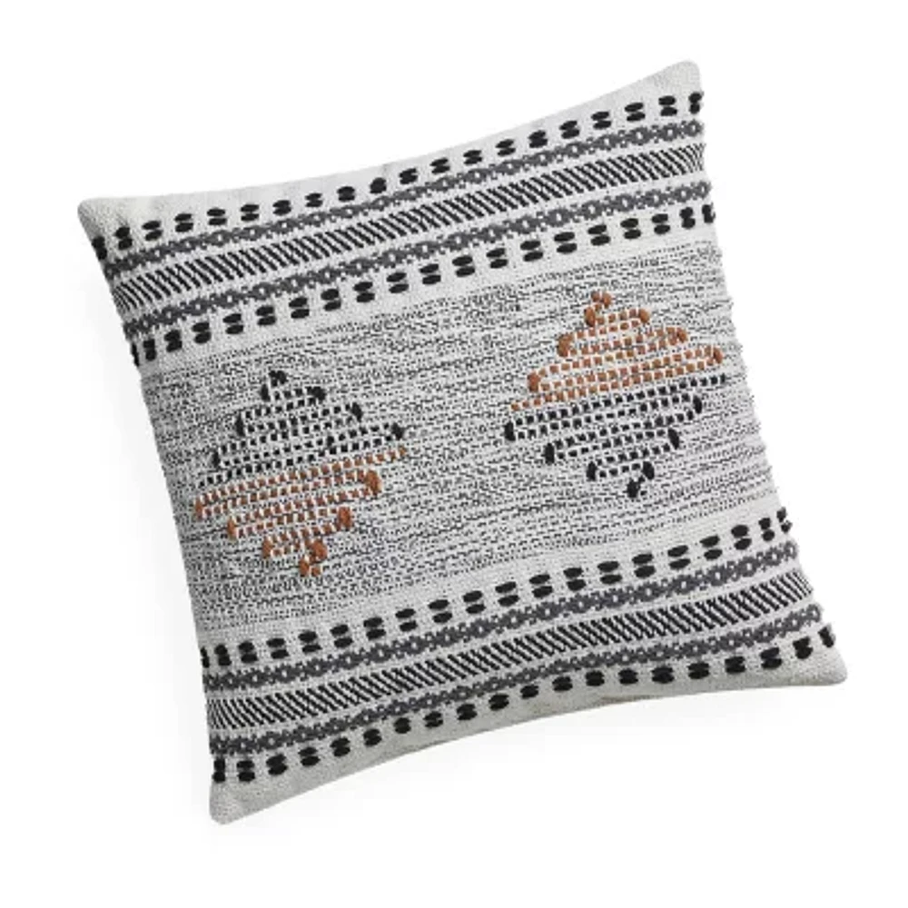 Blue Loom Indie Square Throw Pillow