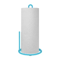 Blue Donuts Turquoise Square Modern Paper Towel Holder