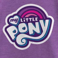 Little & Big Kid Girls Crew Neck Short Sleeve Slim Fit My Pony Graphic T-Shirt