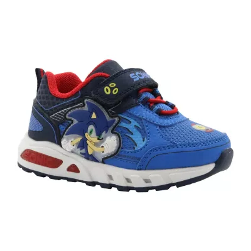 Sega Sonic Boys Round Closed Toe Slip-On Shoe