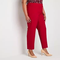 Black Label by Evan-Picone Womens Straight Fit Straight-Plus Suit Pant