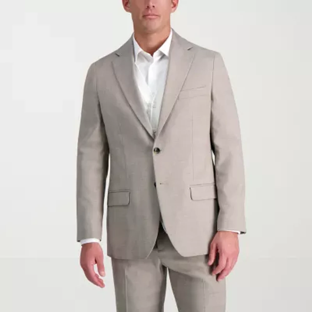 Haggar JMH Tailored Glen Plaid Mens Stretch Fabric Suit Jacket