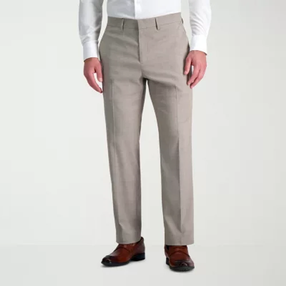 Haggar JMH Tailored Glen Plaid Mens Stretch Fabric Flat Front Suit Pant