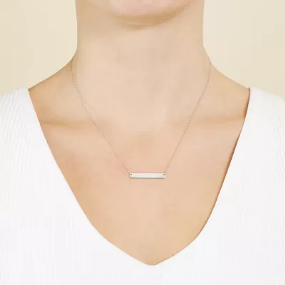 Silver Treasures Mama Bear Womens Sterling Silver 16 Inch Pendant Necklace