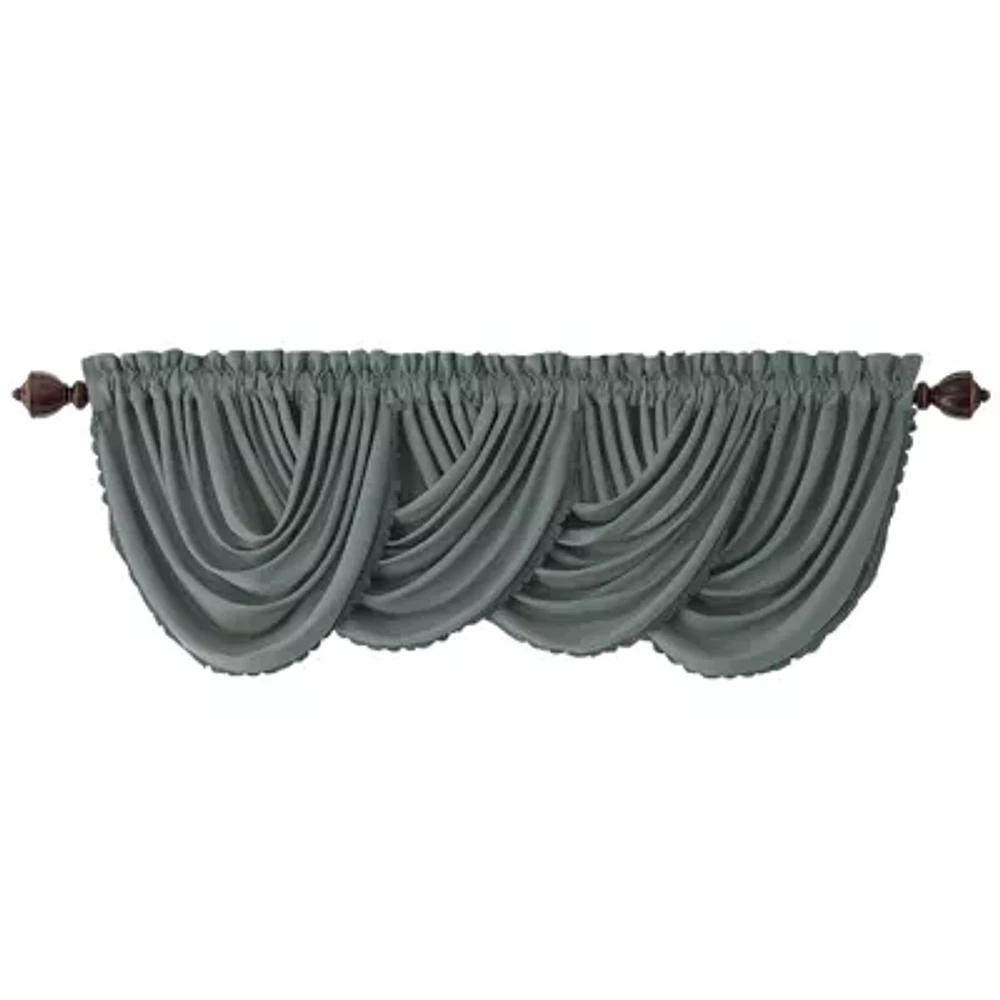 Elrene Home Fashions All Seasons Rod Pocket Arch Valance