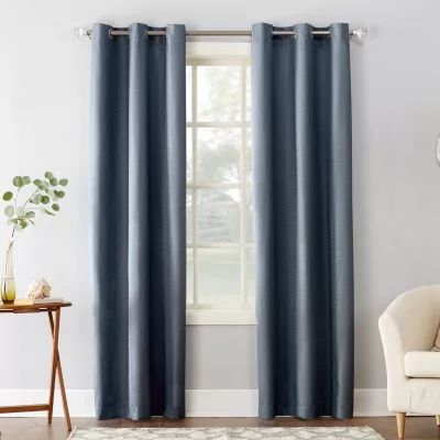 Sun Zero Cooper Grommet Top Energy Saving Light-Filtering Single Curtain Panel