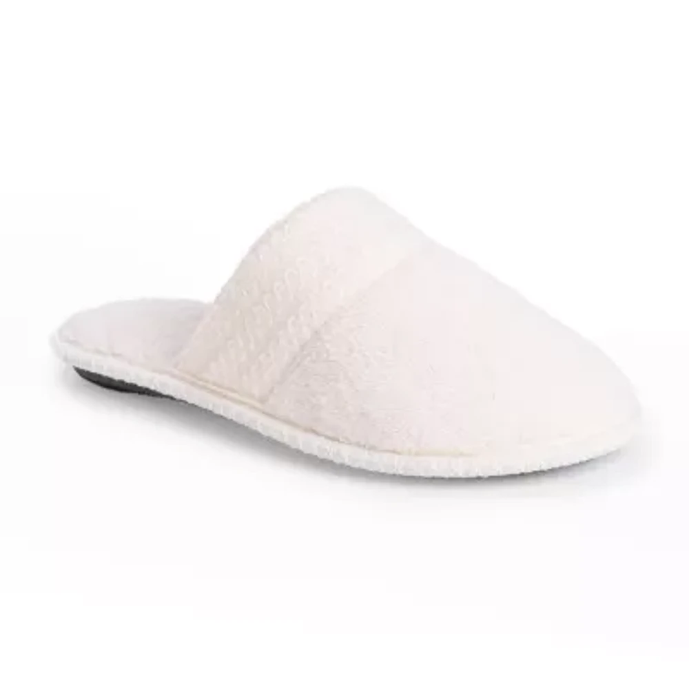 Muk Luks Cathy Scuff Womens Memory Foam Slip-On Slippers
