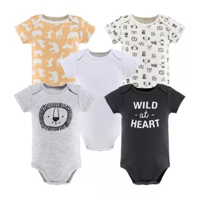 The Peanutshell Baby Unisex 5-pc. Short Sleeve Bodysuit