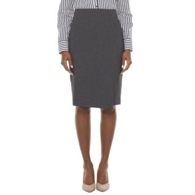 Worthington Suiting Womens Mid Rise Pencil Skirt