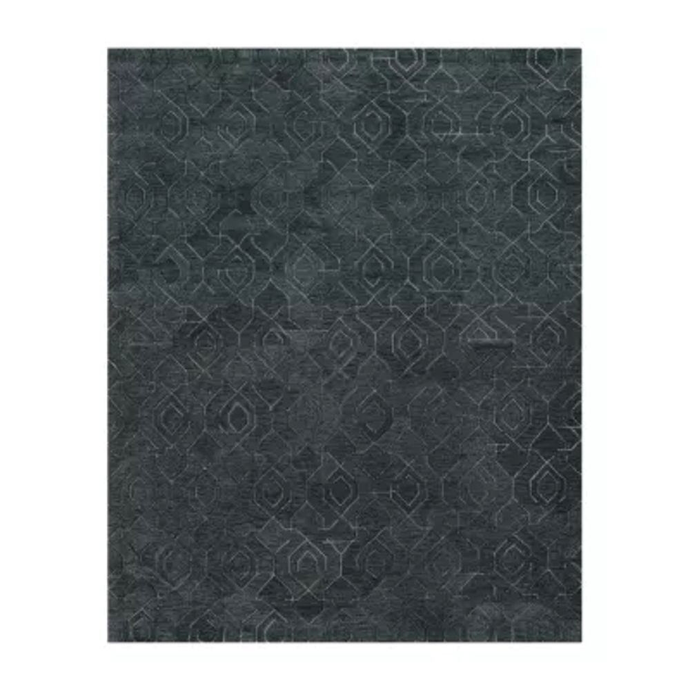 Fieldcrest Lombard Geometric Hand Tufted Indoor Rectangular Area Rug