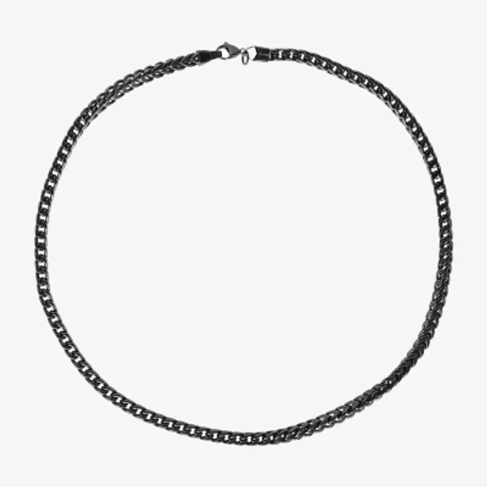 Shaquille O'Neal XLG Mens Stainless Steel 24 Inch Wheat Chain Necklace