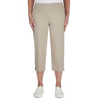 Hearts Of Palm Womens Straight Mid Rise Regular Fit Capri Pant