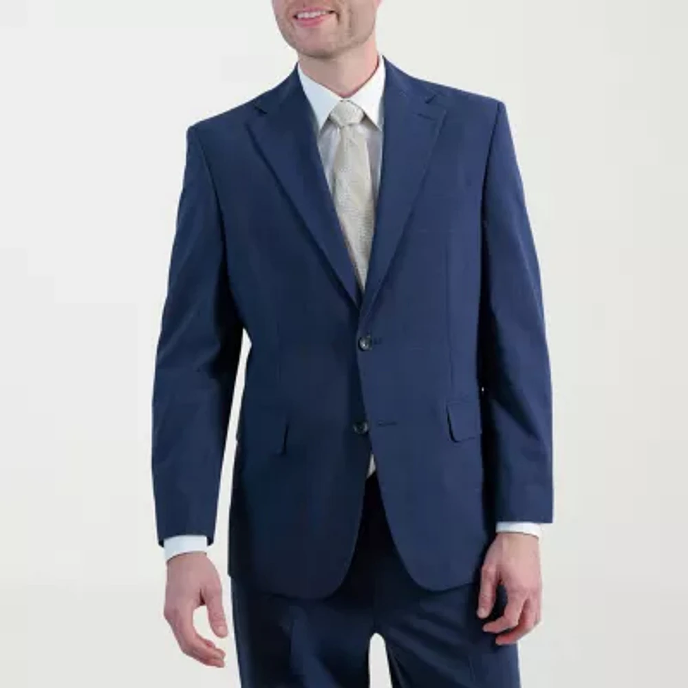 Haggar JMH Prince Of Wales Mens Stretch Fabric Classic Fit Plaid Suit Jacket