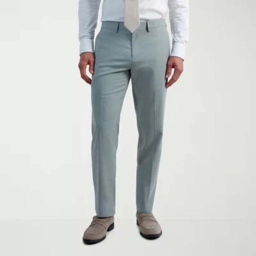 Haggar JMH Twill Mens Stretch Fabric Flat Front Suit Pant
