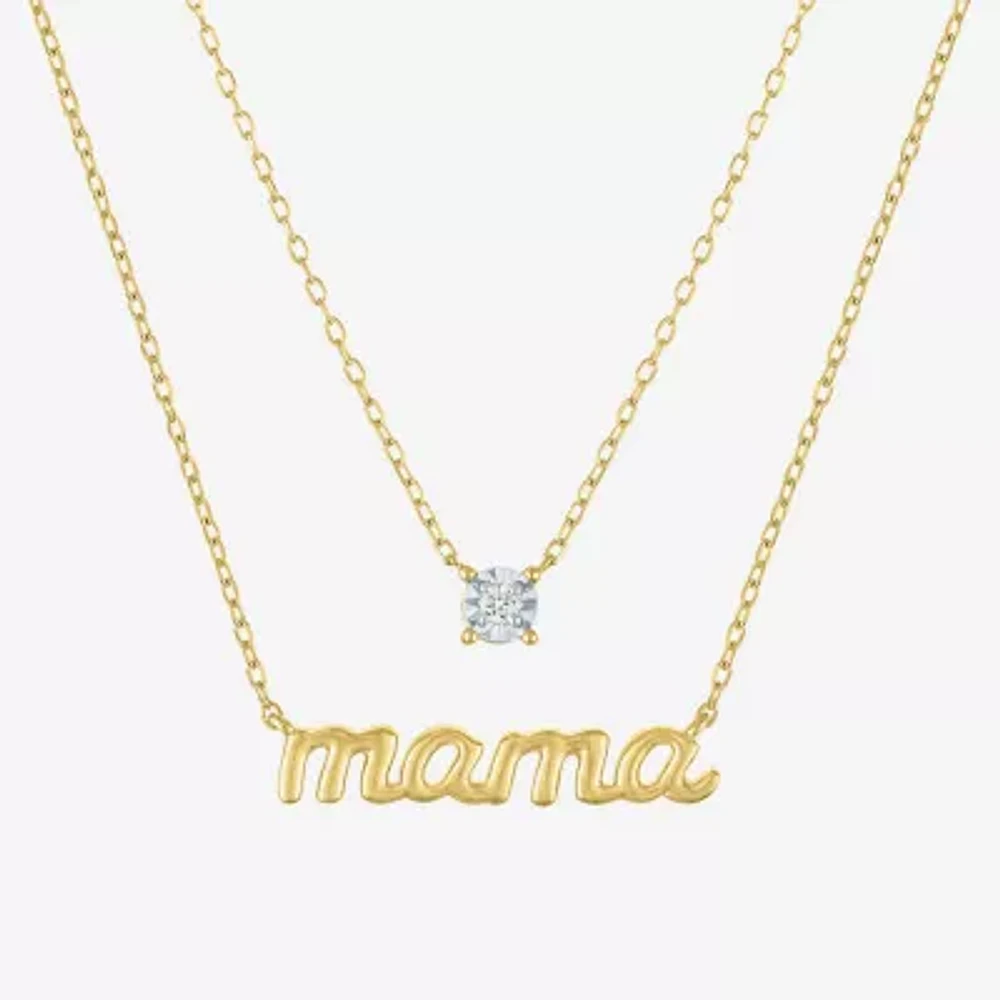 Yes Please! (G-H / Si2-I1) Womens Diamond Accent Lab Grown White Diamond Accent 2-pc. Pendant Necklace Set