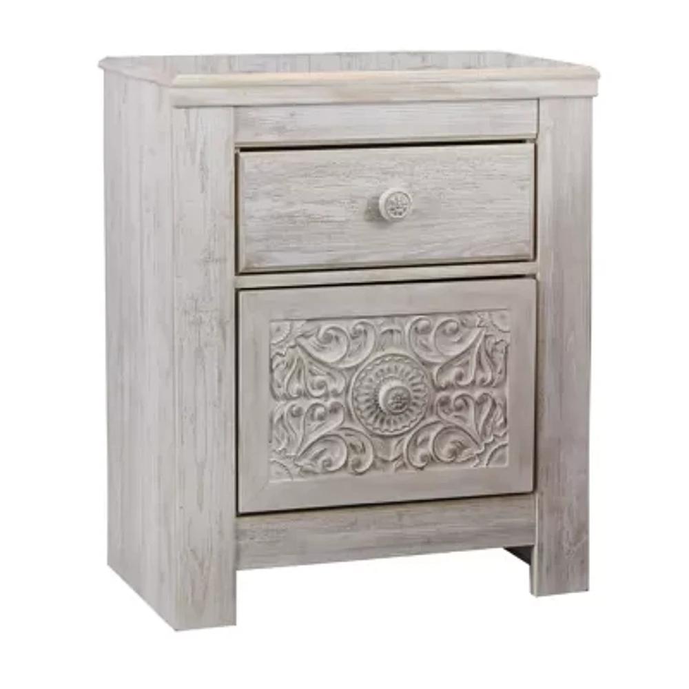 Signature Design by Ashley Paxberry 25" 2 Drawer Charging Nightstand