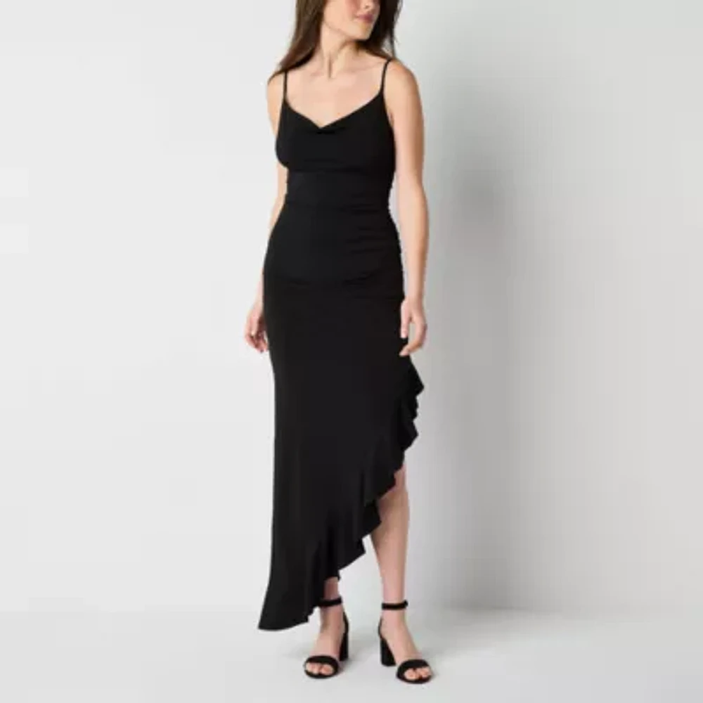 Emerald Sundae Womens Sleeveless Midi Juniors Bodycon Dress