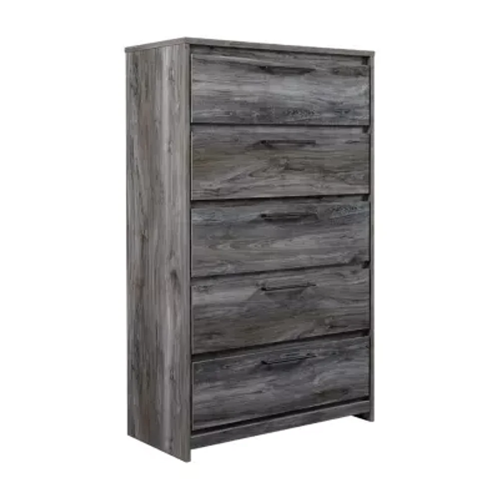 Signature Design by Ashley Baystorm 5-Drawer Chest in Dark Gray