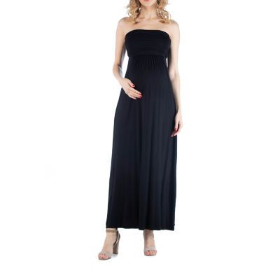 24/7 Comfort Apparel Sleeveless Empire Waist Maxi Dress
