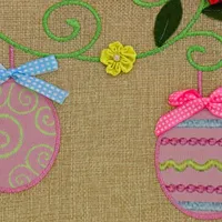 National Tree Co.  Decorated Eggs Easter Rectangular Throw Pillow