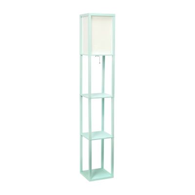 Floor Lamp Etagere Organizer Storage Shelf