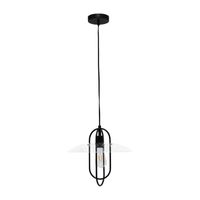 1 Light Elongated Metal Pendant
