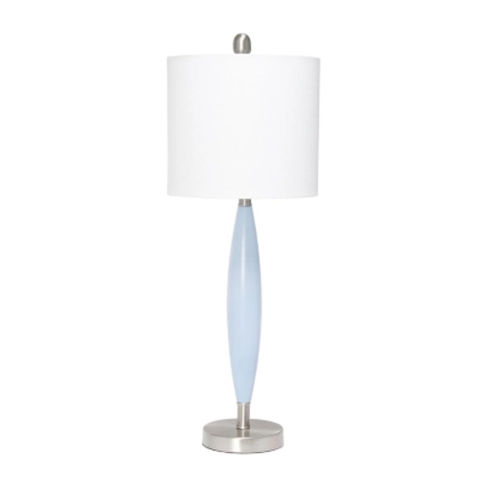 All the Rages Blue Stylus Metal Table Lamp