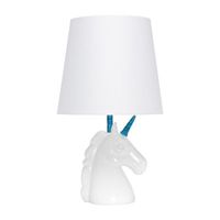 All the Rages Blue Sparkling Unicorn Resin Table Lamp