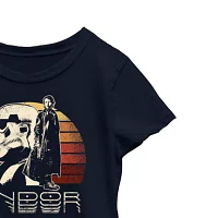 Andor Little & Big Kid Girls Crew Neck Short Sleeve Regular Fit Star Wars Graphic T-Shirt