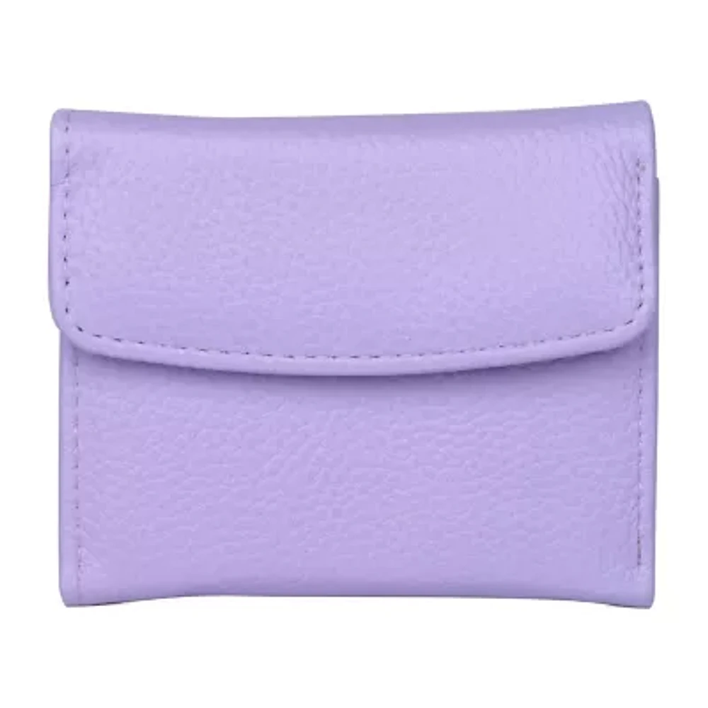 Julia Buxton Mini Trifold Womens RFID Blocking Wallet