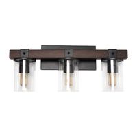 All the Rages 3-Light Vanity With Restored Wood Look Light