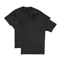 Hanes 2-Pack Heavyweight Unisex Adult Crew Neck Short Sleeve Active 2-pc. T-Shirt