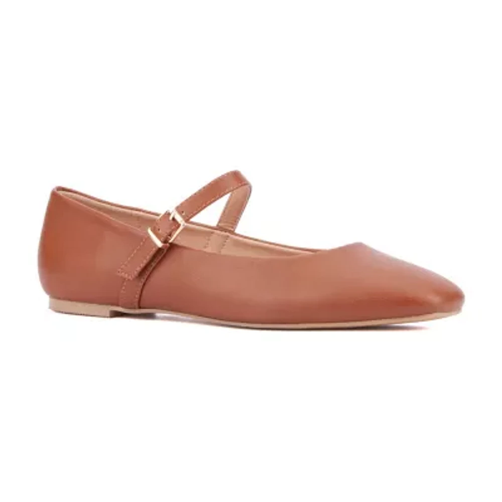 New York & Company Page Womens Square Closed Toe Mary Jane Shoes